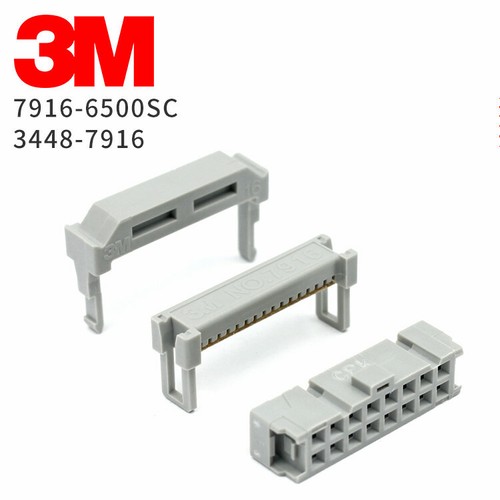 5pcs 3M connector 2.54 pitch IDC FC plug NO:7916-6500 gold-plated 3448 ...