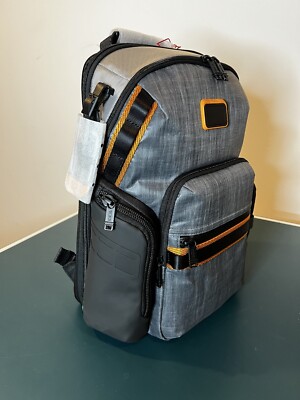 Tumi Alpha Bravo Navigation Backpack, Steel | eBay