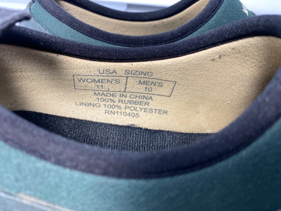 Mudruckers Shoes Slip On Barn Mud Waterproof Women 11/Men 10 Green Equestrian - Image 2 of 4