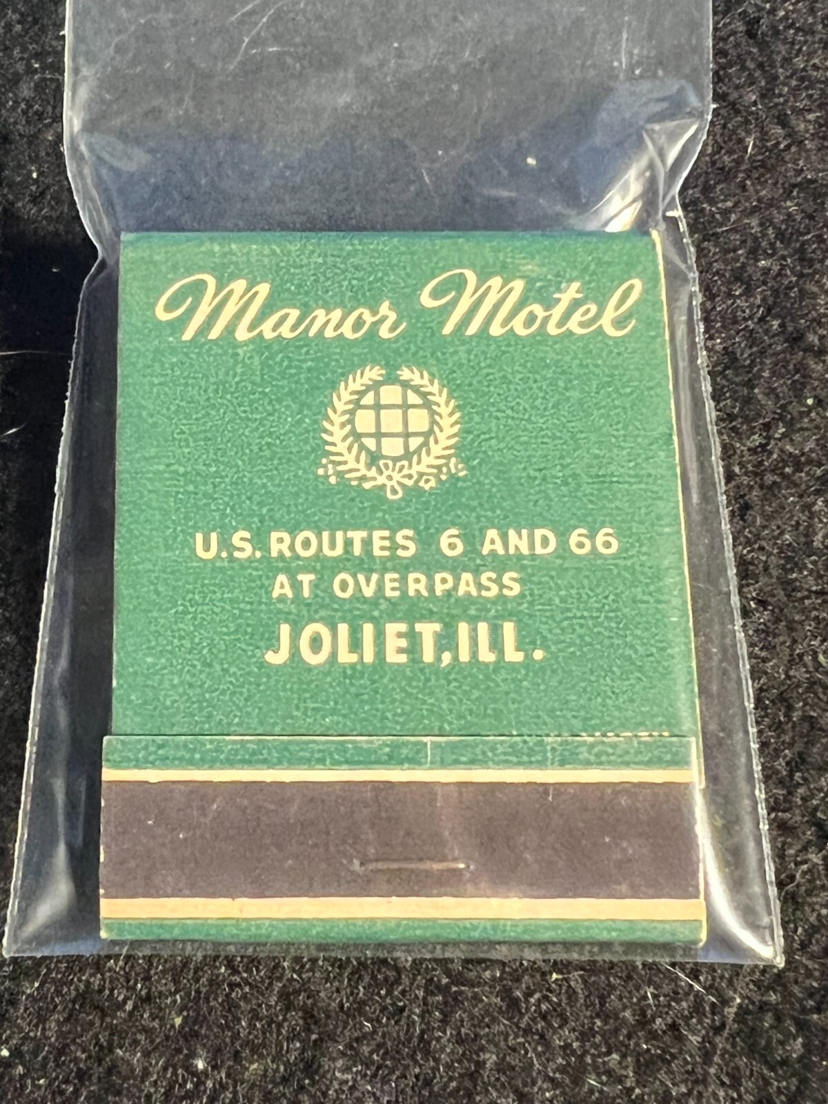 VINTAGE MATCHBOOK MANOR MOTEL JOLIET, IL UNSTRUCK! eBay