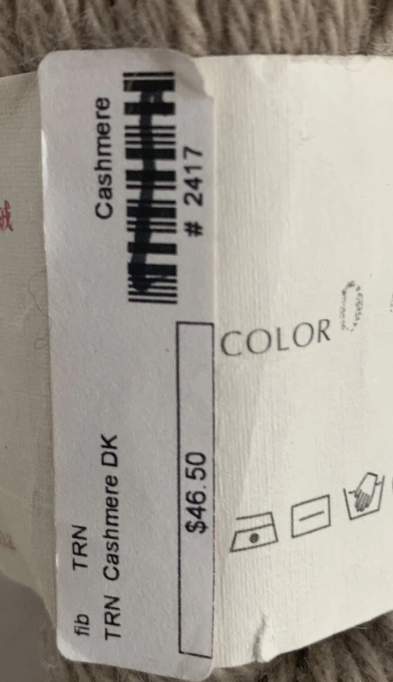 Hilos Lotus 100 % cachemir mongol peso DK beige tostado 200 yardas Hank Foto 4 de 4