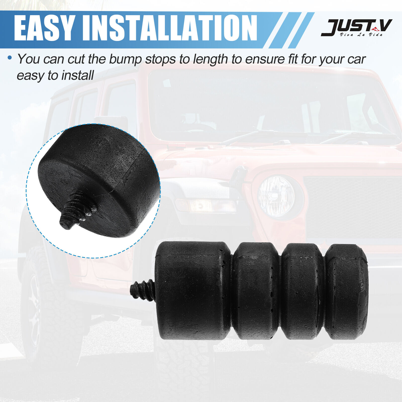 2PCS Tailgate Bumpstop Stop The Spare Tire Rattle Fits Jeep Wrangler JL