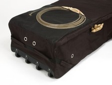 Deluxe Rolling Hay Bale Carrier - 600D Poly-Nylon - Black or Navy Blue