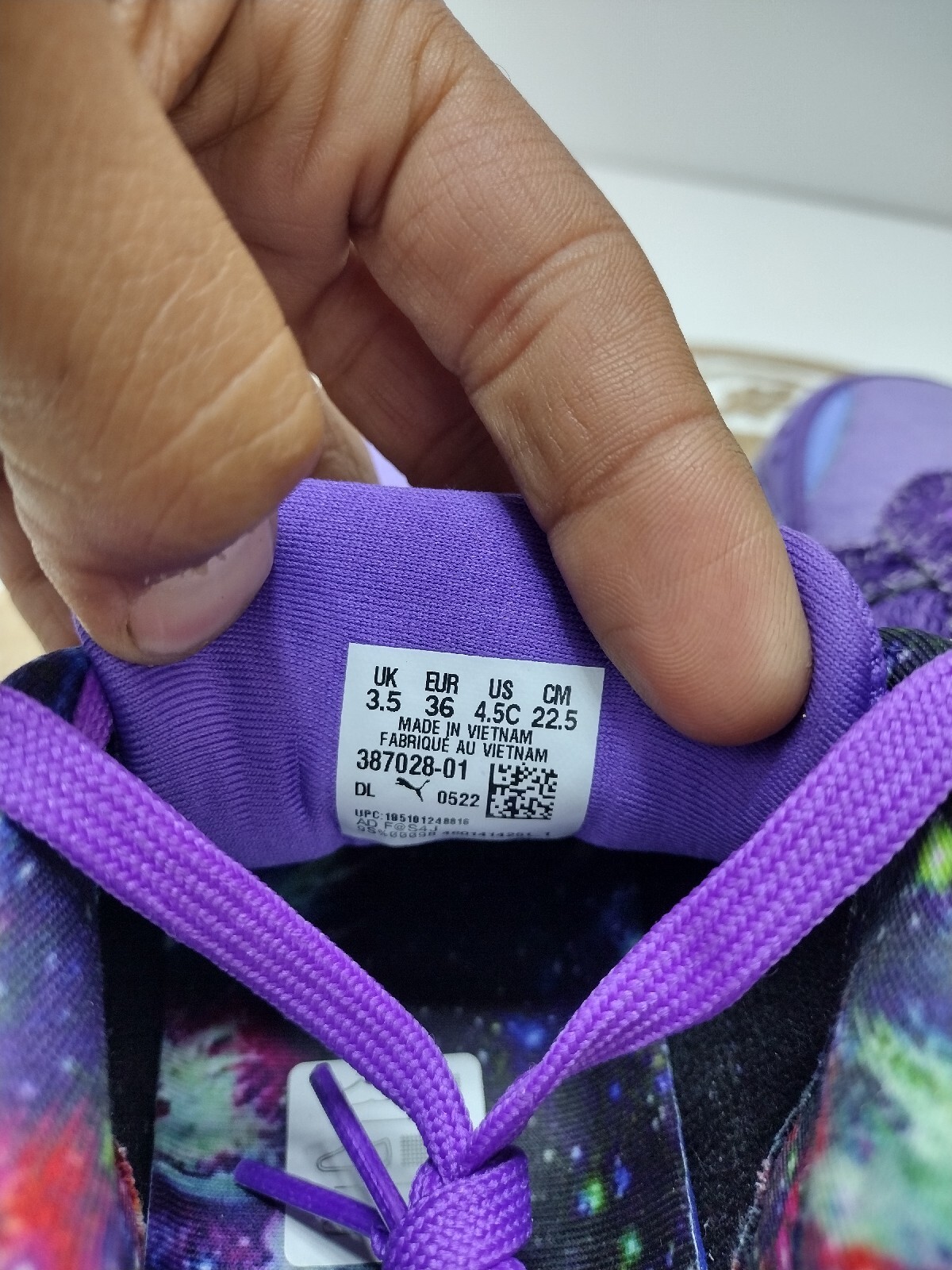 Puma Lemelo Ball RS-X Purple Galaxy 387028-01 Big Kids Size 4.5C *RARE* 🔥 image 9