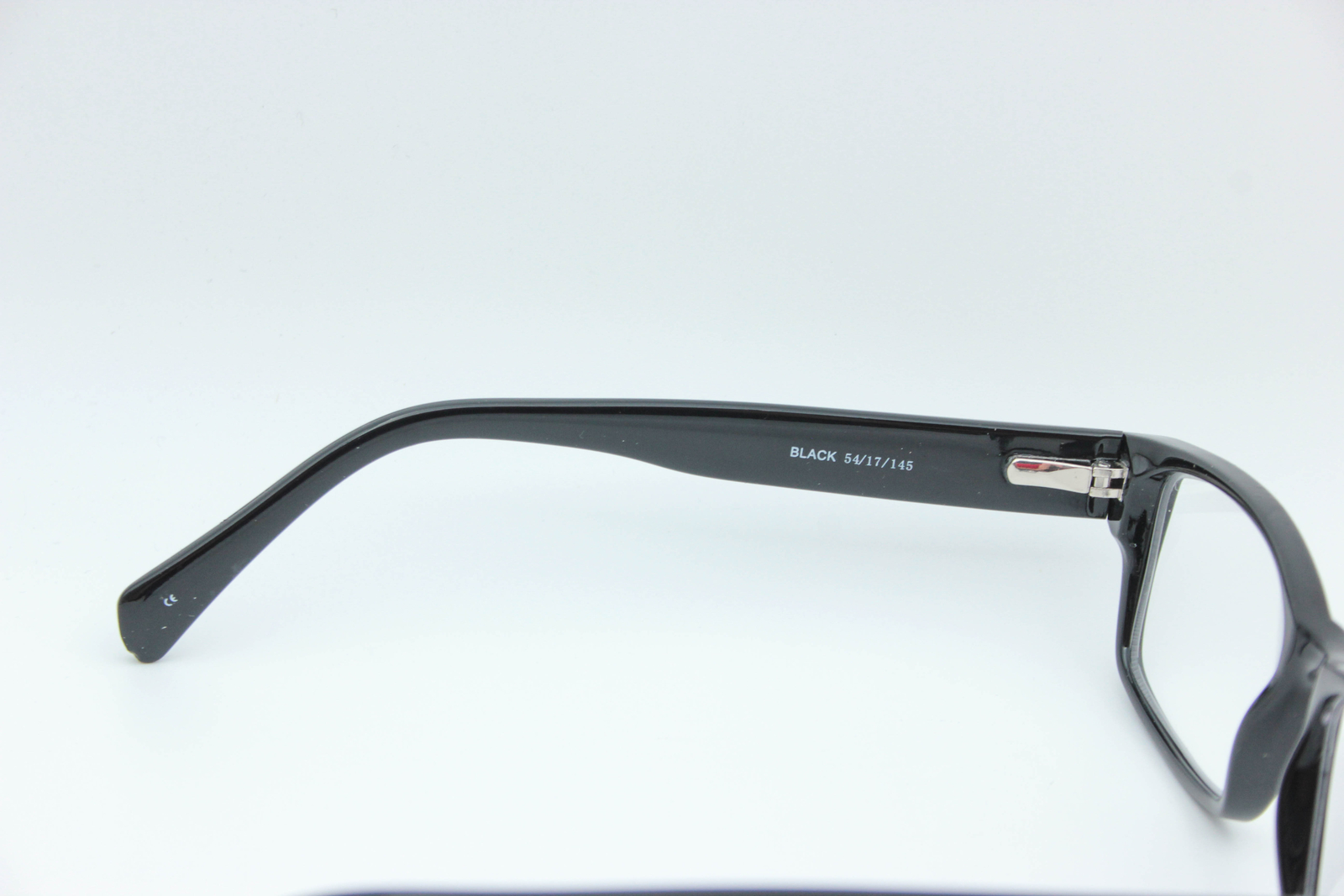 Modern Optical Slick Black Rectangle Eyeglasses Frames 54-17-145