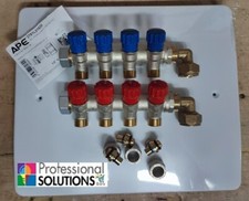 COLLETTORE COMPLETO 4+4 DA 3/4 RUBINETTI MULTISTRATO 16x2 IMPIANTO RISCALDAMENTO