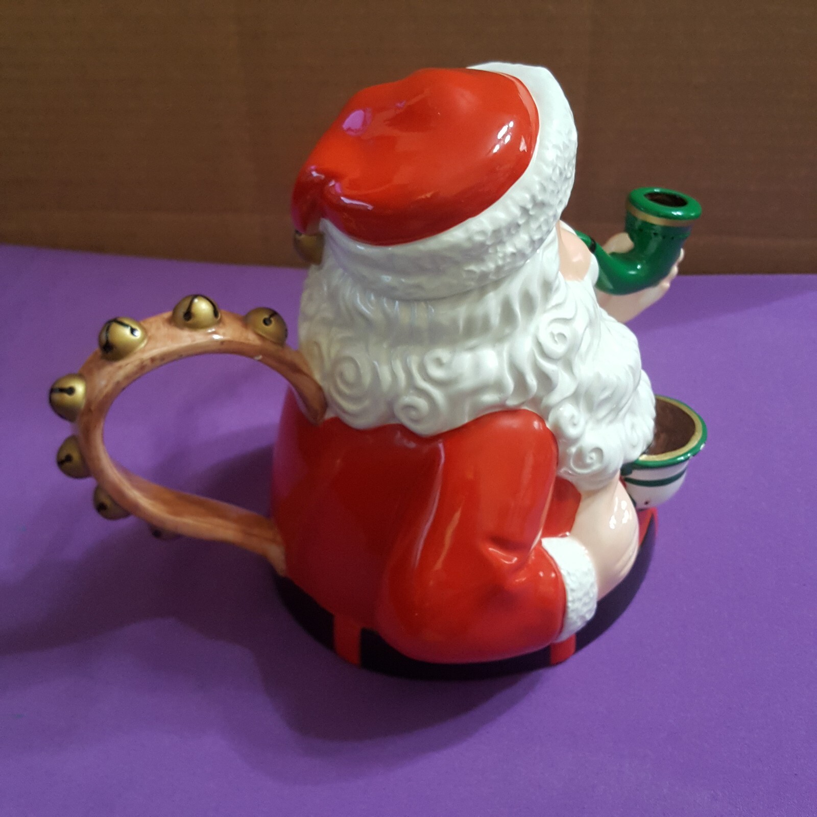 Vintage Department 56 Jolly St Nick Teapot Santa Claus Christmas