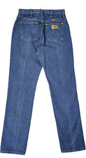 Wrangler Cowboy Cut 14MWZG High Rise Blue Denim Jeans Rodeo Size 13x34