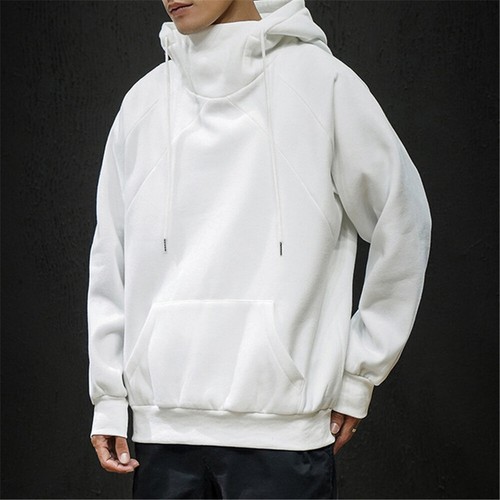 Mens Hoodie Sweater Workout Casual High 