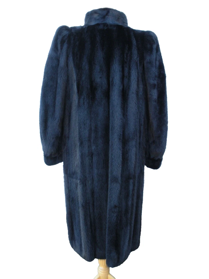 $30K 正品 BLACKGLAMA MINK 黑色毛皮风衣外套夹克 Ravencore Regencycore L — 第 2/4 张图片