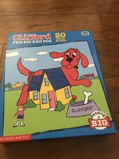 Clifford The Big Red Dog RoseArt 2000 Scholastic 20 Piece Puzzle NEW