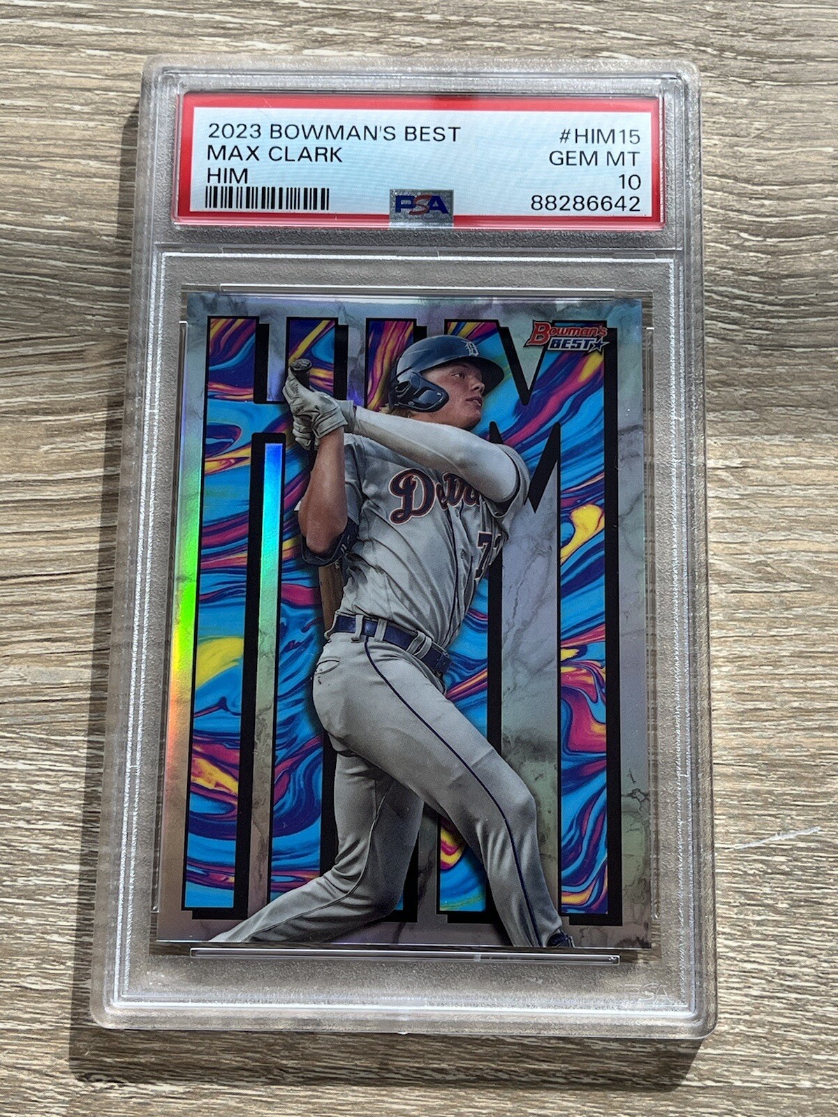 2023 Bowman's Best Max Clark HIM #HIM-15 PSA 10 Tigers
