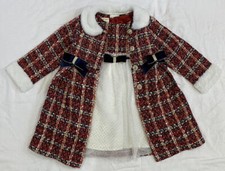 Blueberi Gold Gorgeous Girls Dress  Coat Size 5 NWOT Wedding Party Holiday
