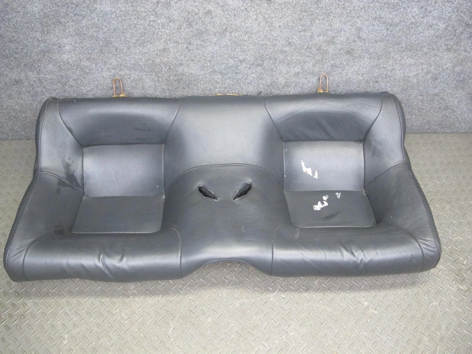 90-96 NISSAN Z32 300ZX 2+2 REAR SEAT UPPER & LOWER LEATHER CUSHION OEM - Image 3 of 4