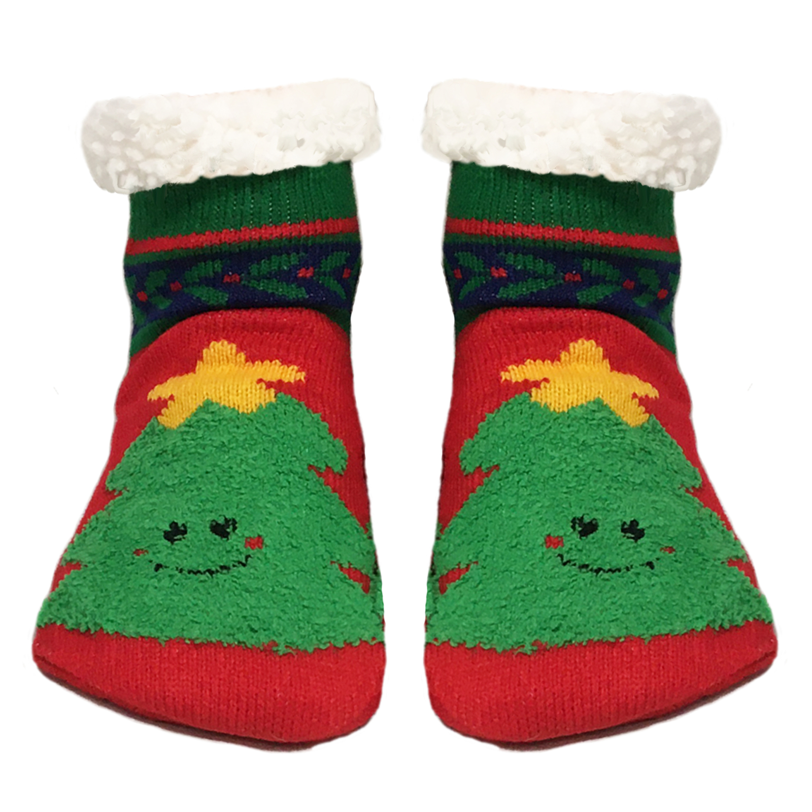 Christmas Slipper socks Cosy fleece lining Mens Ladies Kids Family