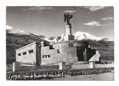 BRESCIA PASO DEL TONALE M. 1883 MONUMENT TO THE FALLEN POSTCARD TRAVELLED FG
