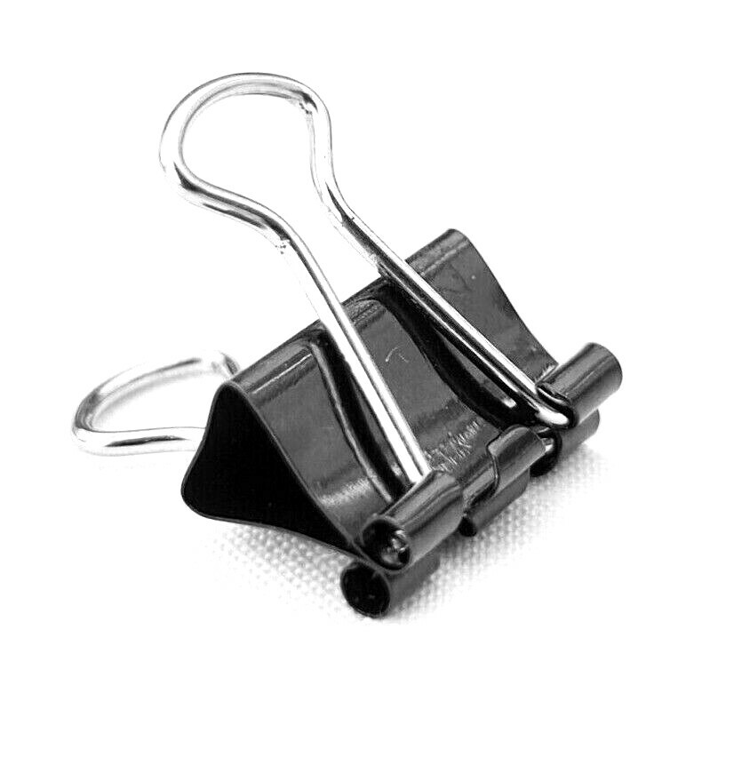Bulldog Foldback Letter Clips Metal Binder Paper Grip Binding Small Medium Large