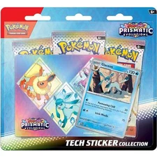 Pokemon TCG: Prismatic Evolutions Tech Sticker Collection - Glaceon [3 Packs]
