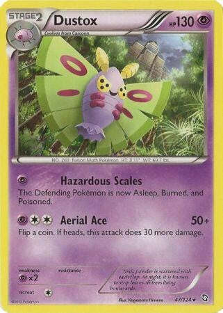 Dustox 47/124 - Pokemon Dragons Exalted Uncommon Card - Picture 1 of 1