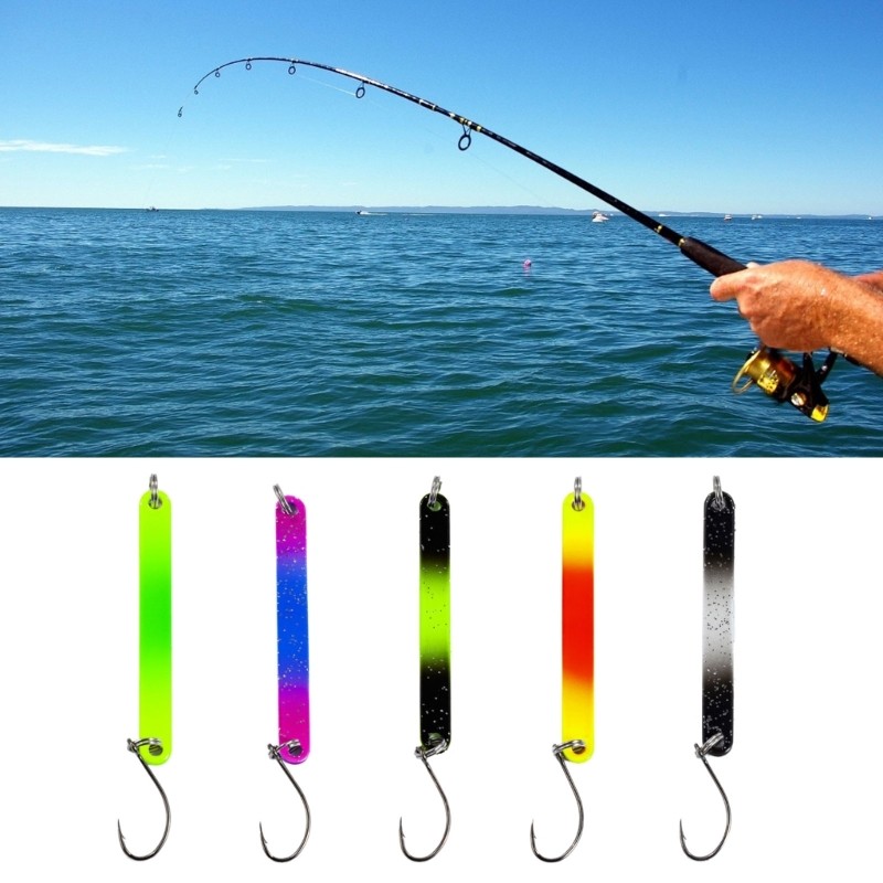 5 Pcs Colorful Fishing Spoon Fishing Lures Baits Tackle Fishing Accessories Gift - Image 2
