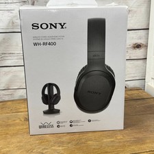 Sony WH-RF400 Wireless Home Theater Headphones Black for Watching TV.