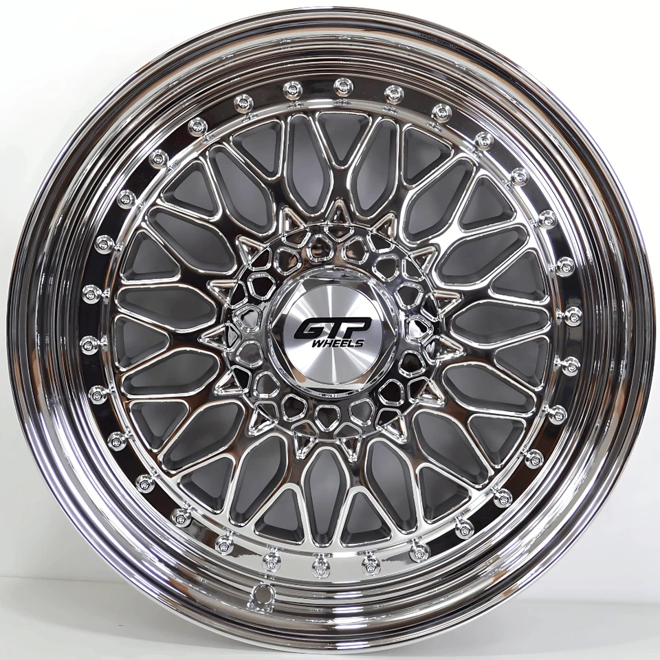 GTP WHEELS 072 FLOW FORMING 7,0x15" 4x100/108 ET35 73.1 Chrom-Lack - Bild 1 von 1