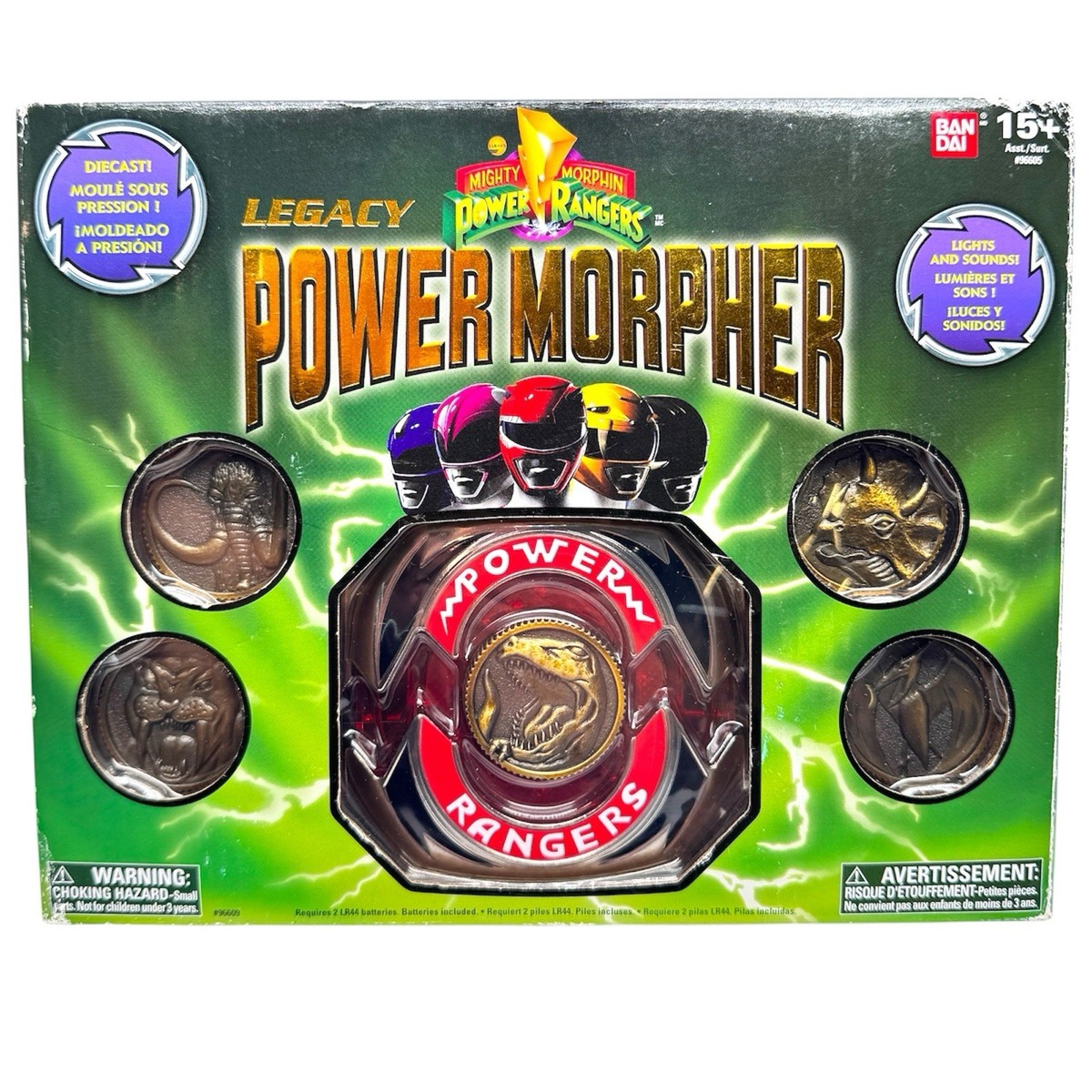 Mighty Morphin Power Rangers Legacy Power Morpher Diecast Set