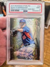 2014 Bowman Sterling Prospect Auto Canary Diamond #NS Noah Syndergaard 2/3 PSA 9