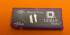 Genuine Lexar Media Purple 64MB Memory Stick Media For Sony Camera