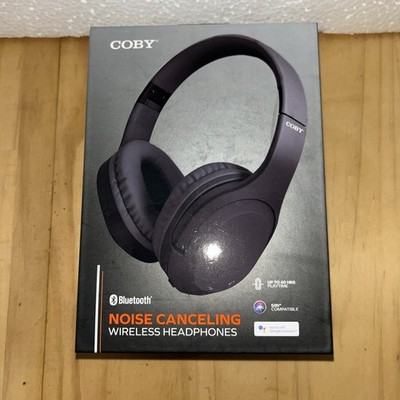 Coby Noise Cancelling wireless headphones (new In sealed box)