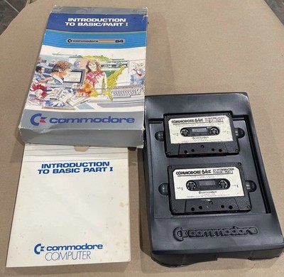 1983 Introduction To Basic/Part 1 Commodore 64 Software Tapes and Manual