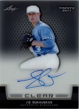 2017 Leaf Trinity Clear Autographs #CAJBB J.B. Bukauskas Auto - BB