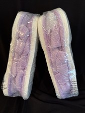 2 NEW WOMENS PURPLE MEMORY FOAM SLIPPERS 38-39 EA PAIR SOLD SEPARATELY SZ 9-10