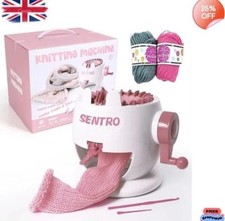 SENTRO 22 Needle Knitting Machine Kit DIY Scarf Hat Sock Loom Penguin Pink