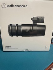 Audio-Technica AT2040 Dynamic XLR Microphone Used Shock Mount Missing Screw