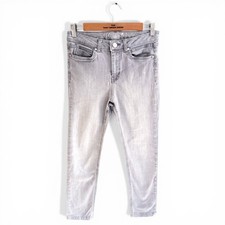 Ladies Per Una Jeggings Grey Stretch Denim Leggings Size 10S 10 Short
