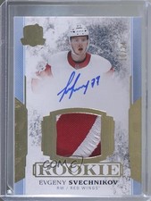2017 Upper Deck The Cup Rookie Gold Foil 18/24 Evgeny Svechnikov Patch Auto q4n