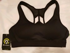 Champion Ebony Bra Size S Power Core Compression Duo Dry Medium Support