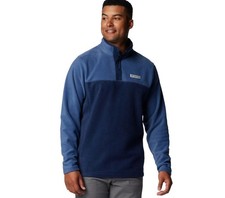 NEW Columbia Men  s Steens Mountain Fleece Pullover Half Snap BLUE Size L