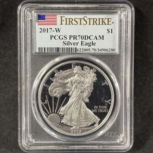 2017-W $1 American Silver Eagle Proof West Point First Strike PCGS PR 70 DCAM