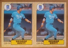 1987 O-PEE-CHEE #126 KANSAS CITY ROYALS GEORGE BRETT HOF [2] NM/MT 06831