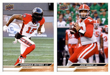 2024 Upper Deck CFL Football Complete Base Set of 100 cards