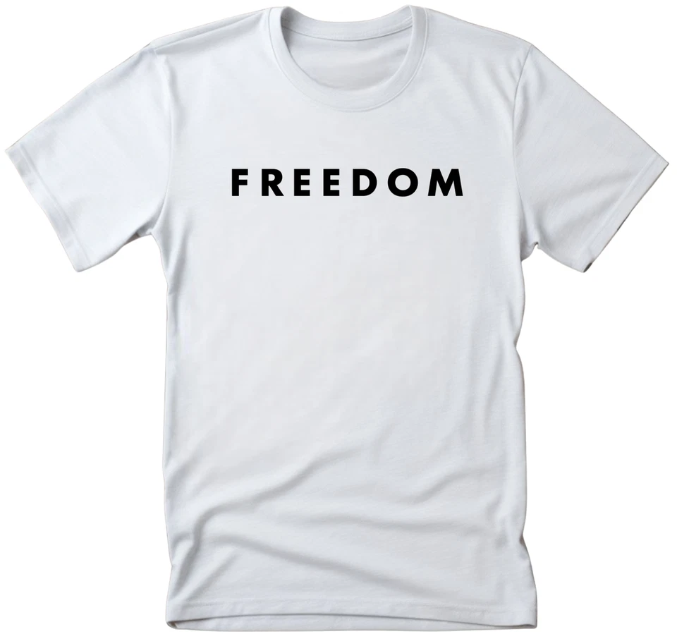 Camiseta Freedom Charlie Kirk blanca unisex Foto 2 de 4