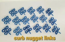 68 Heavy Open Nugget Curb Links  12x15mm. Wax Patterns for lost Wax Cast CH-2