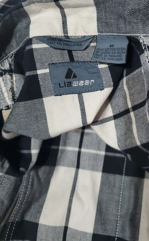 Blazer a cuadros vintage Liz Wear para mujer talla M y pantalones talla 8 algodón usado  Foto 4 de 4