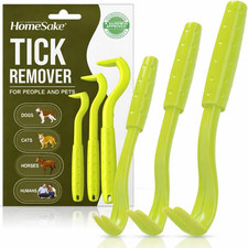 Tick Remover Tool for Dogs, Cats  Humans   Tick Removal Kit 3 Pack with Built
