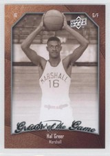 2009-10 Upper Deck Greats of the Game Hal Greer #31 HOF 1d4