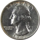 1941 S Washington Silver Quarter AU About Uncirculated SKU:I25163
