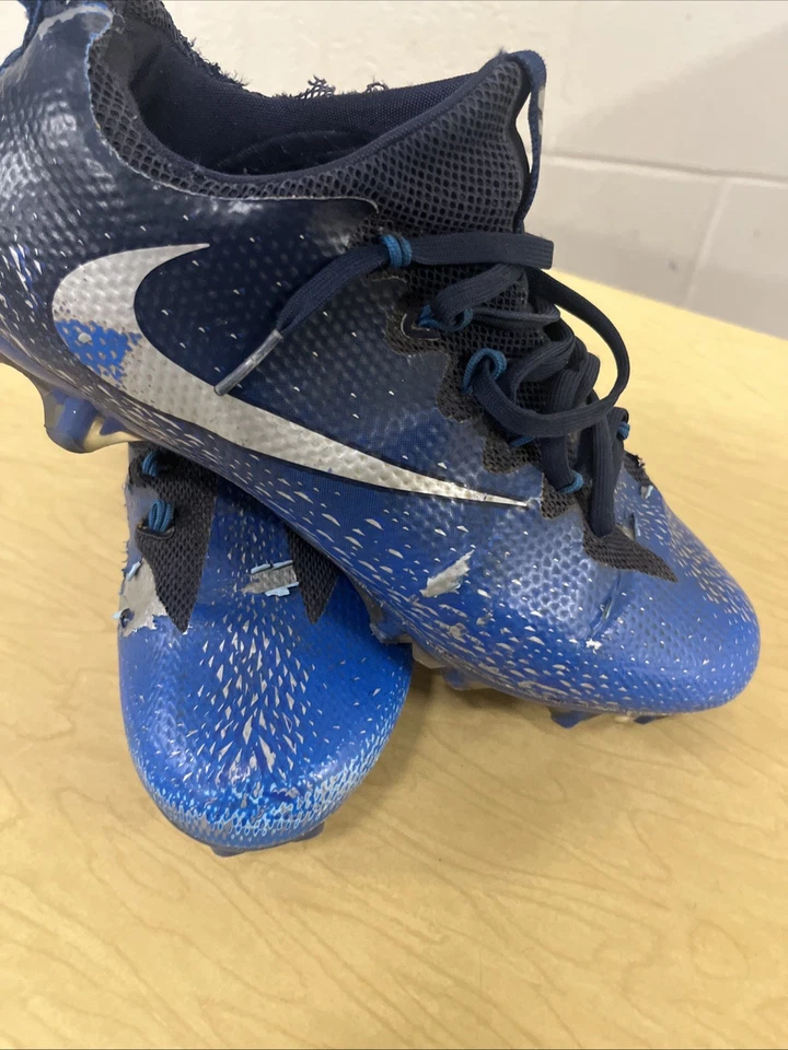 Nike Vapor Untouchable Pro 3 TD Football Cleats, Blue/White, Promo Sample - Image 3 of 4
