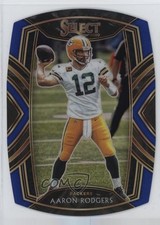 2020 Panini Select Club Level Blue Prizm Die-Cut Aaron Rodgers #212 5h4